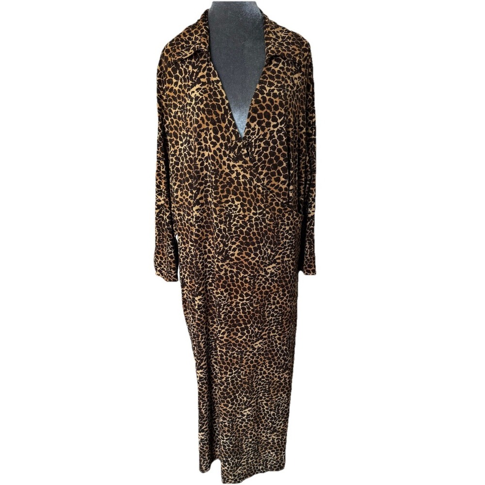 Avenue Leopard Print Midi Dress